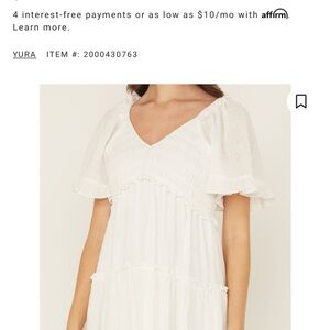 Dress Barn White Mini Dress